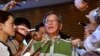 日本冲绳县知事翁长雄志(2015年8月7日资料照)