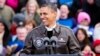 Presiden Obama melakukan kampanye singkat di Green Bay, Wisconsin sebelum bertolak ke Las Vegas, Nevada hari Kamis (1/11).