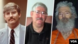 Fotos de Robert Levinson, exagente del FBI que su familia desaparecido en Irán hace más de una década, y que su familia cree que ha muerto.