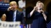FILE - Republican presidential candidate Donald Trump, left, and his Democratic opponent Hillary Clinton are shown in this composite image.