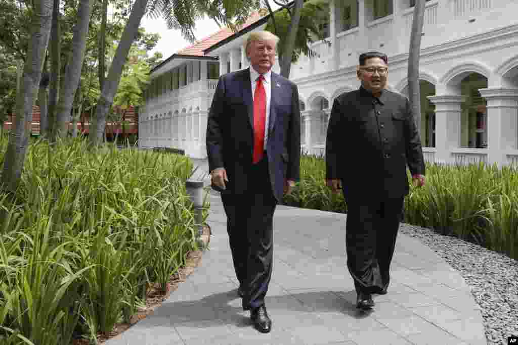 Ganawar Shugaban Amurka Donald Trump da Kim Joung Un a Singapore