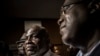 Martin Faylul (à gauche) et Felix Tshisekedi (à droite), candidats de l'opposition à la présidentielle du 30 décembre dernier, assistent à une réunion avec l'Union africaine (UA), à Kinshasa, le 2 janvier 2019.