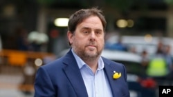 L'ancien Vice Président de Catalogne Oriol Junqueras Madrid, Espagne, Le 2 novembre 2017. 
