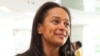 FILE - Isabel dos Santos, the daughter of Angolan President Jose Eduardo dos Santos and head of state energy giant Sonangol, speaks during an interview in Luanda, Angola, June 9, 2016. 