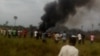 Crash d’avion à Kinshasa, aucun survivant, 30 septembre 2017. (VOA/Thierry Kambundi)