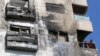 Shambulizi la angani lililofanywa na Israeli huko Kafr Sousa katika mji mkuu wa Syrian Damascus February 21, 2024.