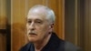 Russian physicist Valery Golubkin, accused of treason, attends a court hearing in Moscow