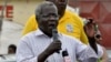 FILE - Afonso Dhlakama, head of Mozambique's opposition party Renamo, addresses an election rally in Matola, near Maputo, Mozambique, Oct. 25, 2009. 