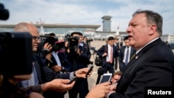 Le chef de la diplomatie américaine Mike Pompeo à Pyongyang, 7 juillet 2018.