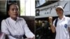 Keo Sophat, 54, left, is the current Treng Troyoeng commune chief and a ruling Cambodia People’s Party candidate and Kem Tola, 30, right, is a candidate from the opposition Cambodia National Rescue Party. They will compete for the commune chief post on June 4, 2017. (Sun Narin/VOA Khmer) 