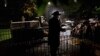 A rabbi delivers a eulogy next to the coffin containing the remains of Israeli-Moldovan rabbi Zvi Kogan in Kfar Chabad, Israel, Nov. 25, 2024. Kogan, 28, an ultra-Orthodox rabbi, was killed last week in Dubai where he ran a kosher grocery store. 